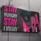 STAY HUNGRY STAY LIQUID XL DECOR BANNER 50/50