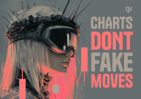CHARTS DONT FAKE MOVES METALLIC ART PRINT 100/100