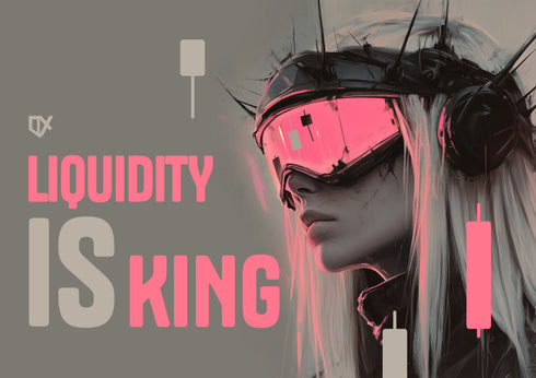 LIQUIDITY IS KING METALLIC ART PRINT 100/100
