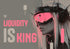 LIQUIDITY IS KING METALLIC ART PRINT 100/100
