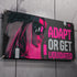 ADAPT OR GET LIQUIDATED XL DECOR BANNER 50/50