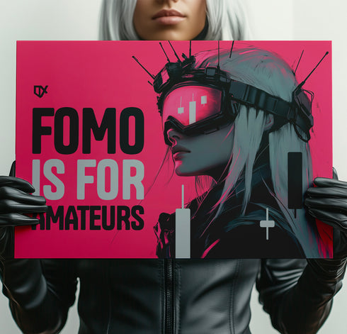 FOMO IS FOR AMATEURS METALLIC ART PRINT 100/100