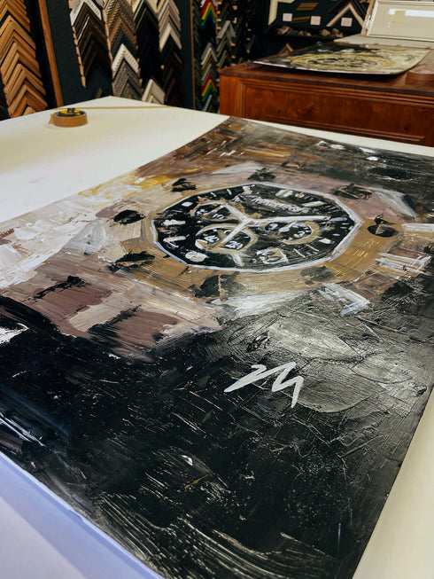 'Midnight Gravity' Original 1/1 Double Framed Painting | 70cm x 94cm