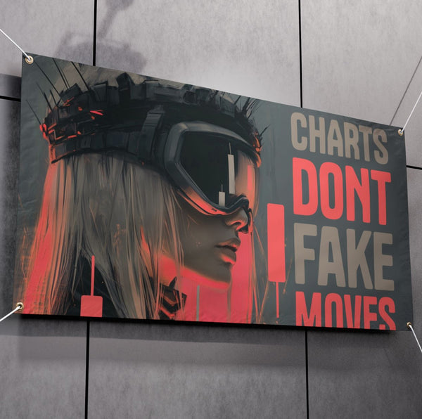 CHARTS DONT FAKE MOVES XL DECOR BANNER 50/50