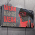 WEAK HANDS WEAK MONEY XL DECOR BANNER 50/50