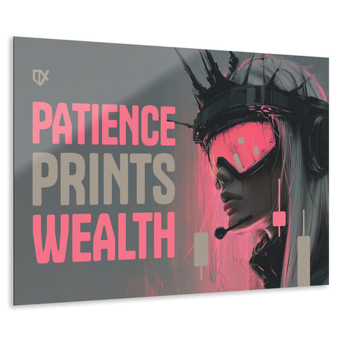PATIENCE PRINTS WEALTH WALL ART 100/100