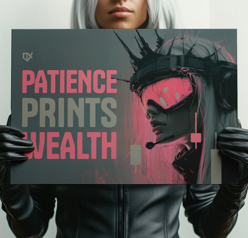 PATIENCE PRINTS WEALTH METALLIC ART PRINT 100/100