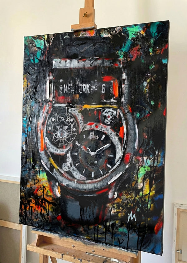 'Within the Unknown' Original 1/1 Double Framed Painting | 59.4 x 84.1 cm