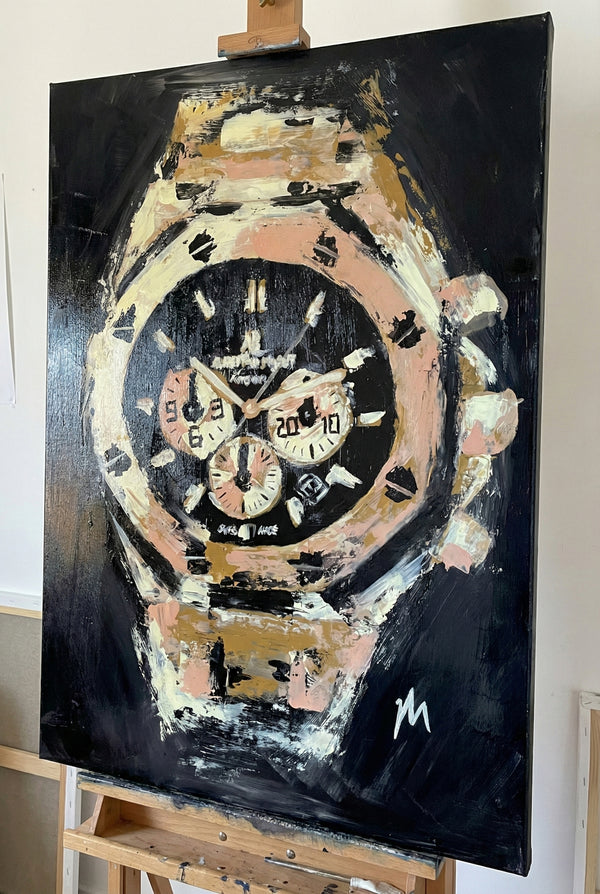 'Hold the Night' Original 1/1 Double Framed Painting | 59.4 x 84.1 cm