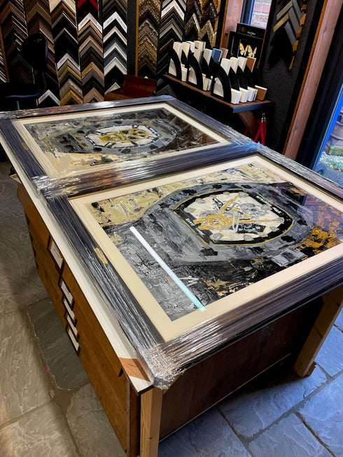 'Where Time Lives' Original 1/1 Double Framed Painting | 70cm x 94cm