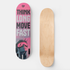 THINK LONG MOVE FAST SKATEBOARD WALL ART 100/100