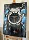 'Chain the Addiciton' Original 1/1 Double Framed Painting | 59.4 x 84.1 cm