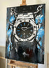 'Chain the Addiciton' Original 1/1 Double Framed Painting | 59.4 x 84.1 cm